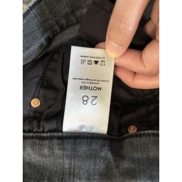 Mother Jeans The Weekender Fray Flare Sz 28 Preowned - Picture 9 of 10